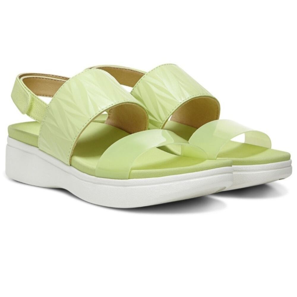 Vionic Karleen Vibrate Green Ankle Strap Ladies US 8